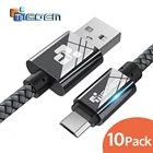 Кабель Micro USB TIEGEM 2A для быстрой зарядки и передачи данных, 10 упаковок