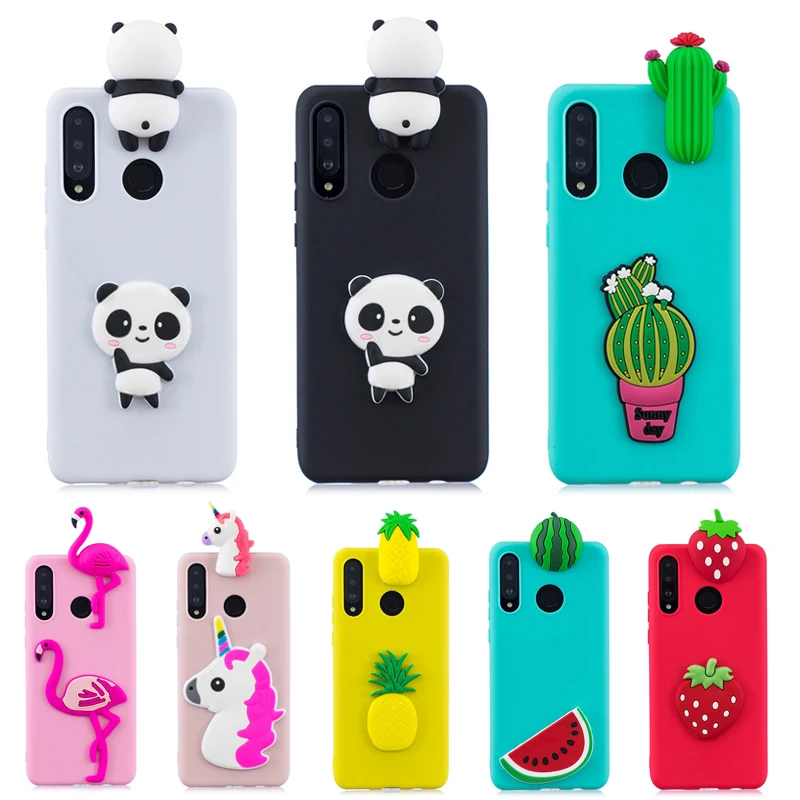3D Милый Панда Единорог кактус Силиконовый ТПУ чехол для телефона на Coque huawei P Smart Honor 10i Honor 10 Lite чехол для женщин и детей