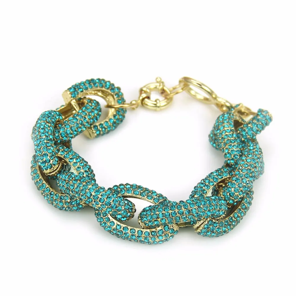 Модный браслет цепочка с кристаллами|chain bracelet|bracelet fashionfashion bracelet |