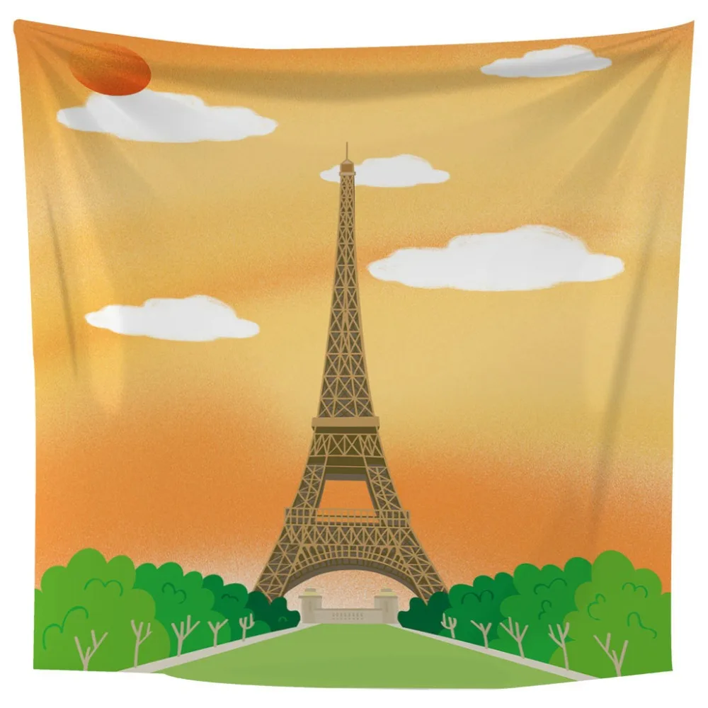 3D Tower Tapestry Wall Hanging Hippie Backdrop Tapestries Yoga Mat For Home Bedroom Decoration horizontal or vertical version | Дом и сад