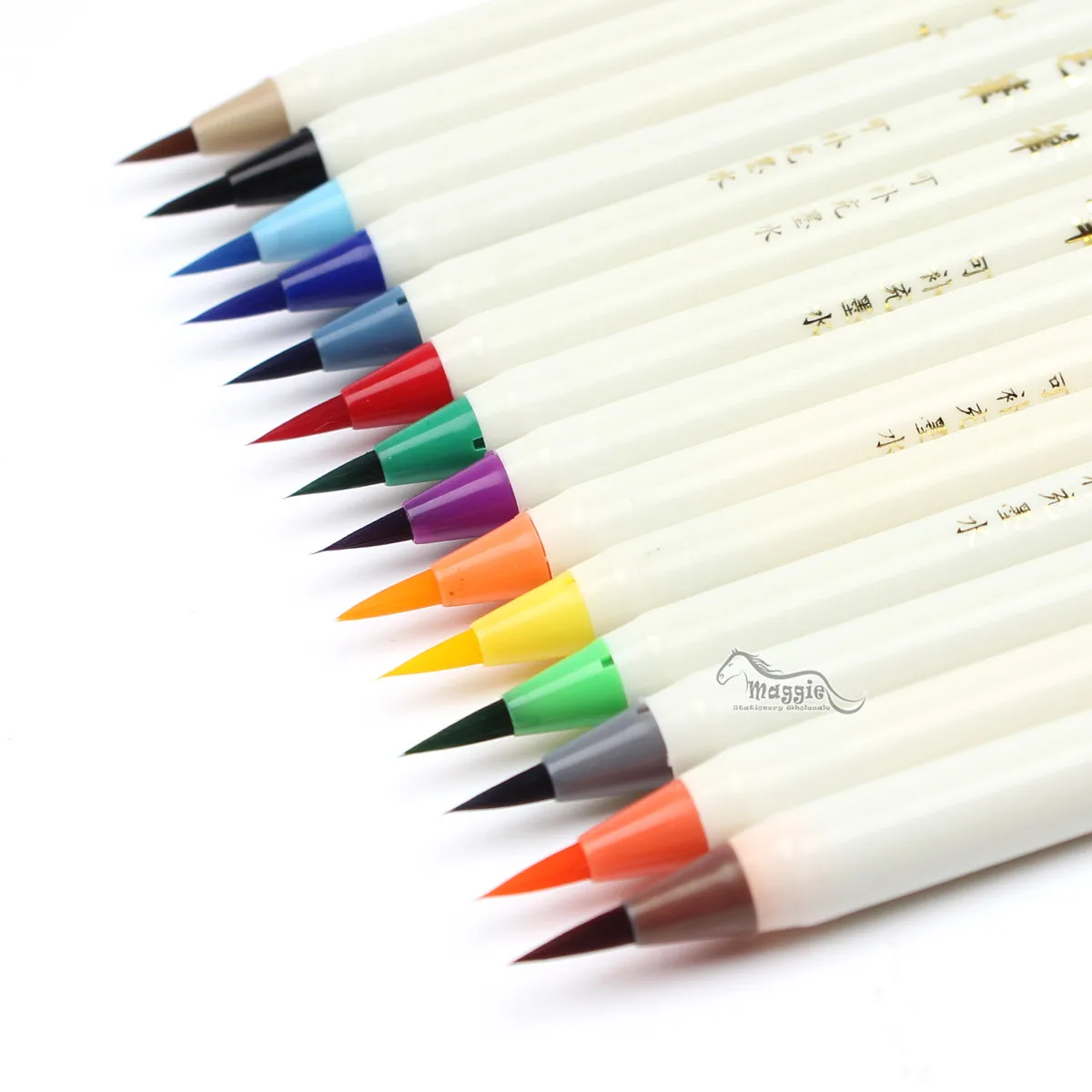 Фото Цветная каллиграфическая ручка мягкий маркер акварельные маркеры сделай сам