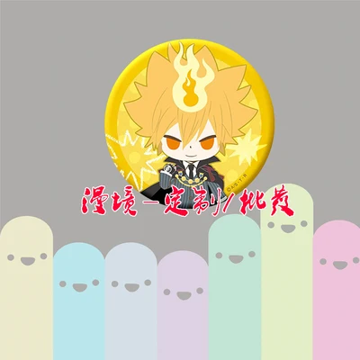 3 ZXFJXR 1 шт. Hitan Reborn анимационная брошь стемма Escudo de armas брошь значки - Окраска металла: 3