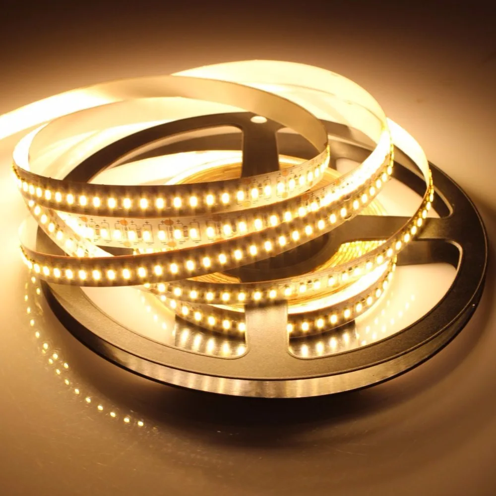 Фото Светодиодная ленсветильник smd 3014 led 5m Водонепроницаемая IP65 и не Водонепроницаемая IP20 DC 12V 3000K 6500K белый теплый белый №3