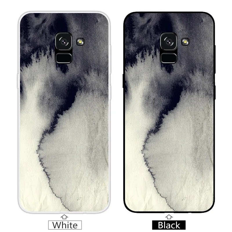 For Samsung Galaxy A8+ 2018 Landscape Phone Case 6.0&quot Clear Silicone Soft TPU A8 Plus A730F Back Cover Capa |