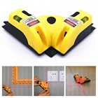 Лазерные уровни, прямоугольный инструмент, 90 градусов, вертикальная, горизонтальная линия, проекция, квадратный, инфракрасный, инструмент для измерения стопы инструментов