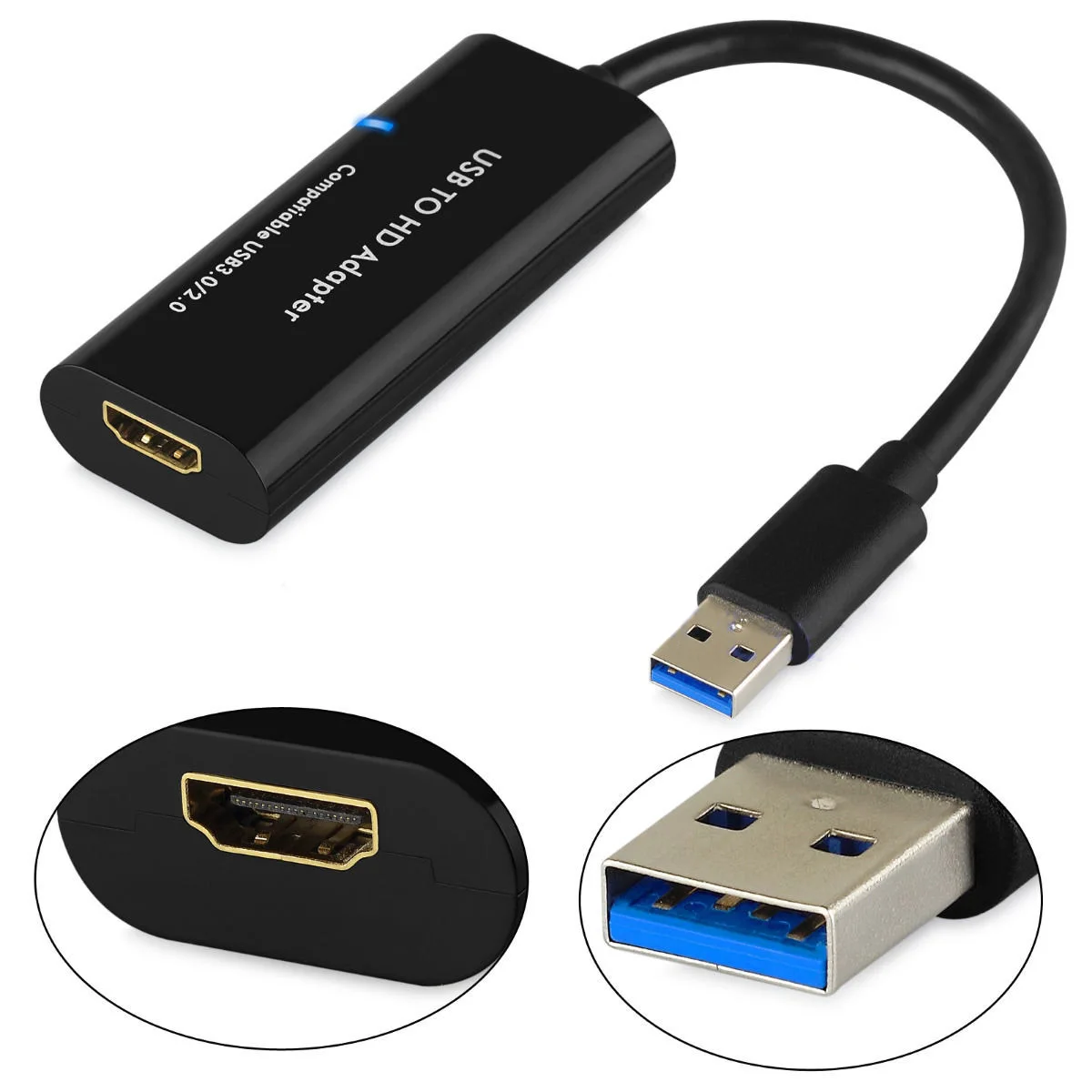 Топ предложения 1080 P USB 3.0 HDMI Multi Мониторы внешний адаптер видеокарта для Оконные