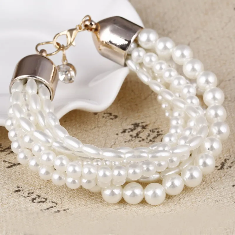 ZOSHI модные аксессуары имитация жемчуга для женщин с многослойным покрытием