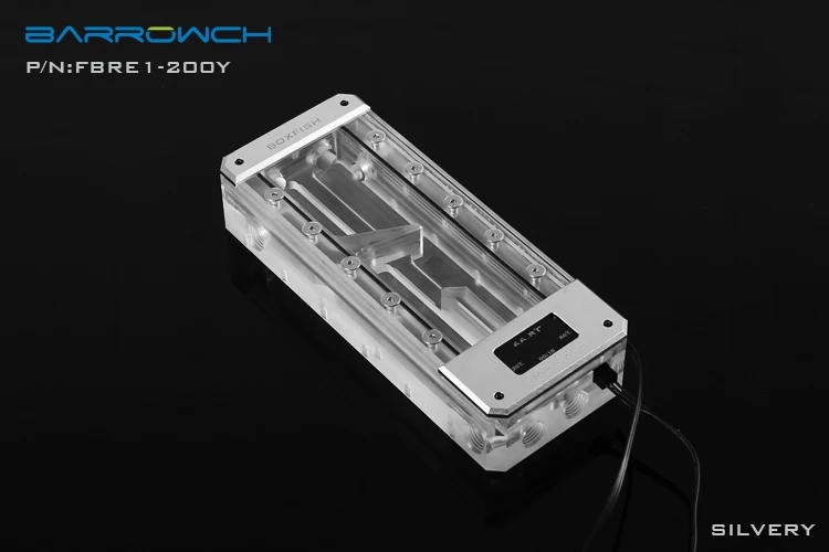 Silver Barrowch FBRE1-Y, BoxFish резервуары, LRC 2,0, акриловые квадратные умные цифровые резервуары, температура в реальном времени - Цвет лезвия: Silver