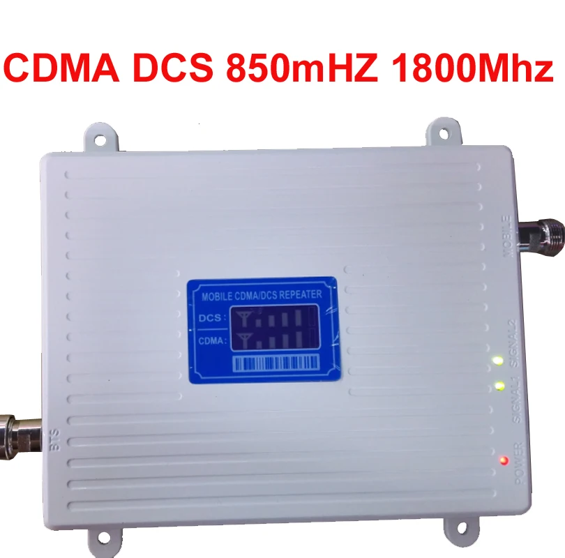 

lcd display cdma 800mhz+DCS 1800Mhz repeater dual band signal amplifer mobile phone signal booster CDMA repeater 4G LTE booster