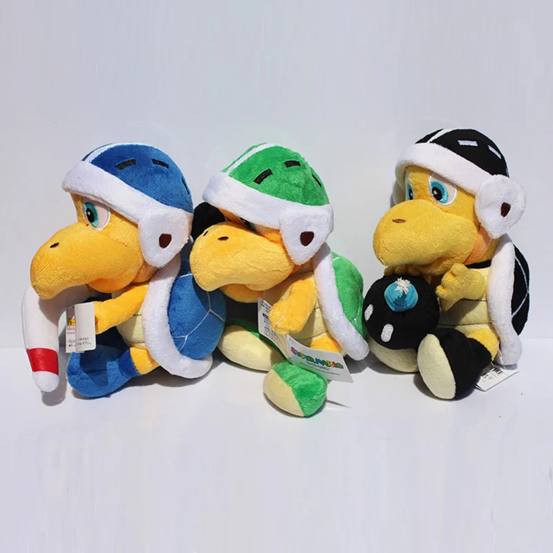 Милые 3 шт./набор, 20 см, Koopa Troopa, плюшевые игрушки, супер молоток Супер Марио, Koopa, Koopa, Troopa, бумеранг, плюшевые игрушки с биркой
