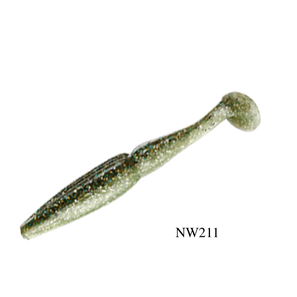 NW211 NOEBY 6 шт./пакет, Мягкая приманка с разрезным хвостом, 80 мм, 3,5 г, приманки для рыбалки, искусственные приманки для рыбалки, S3109 - Цвет: NW211