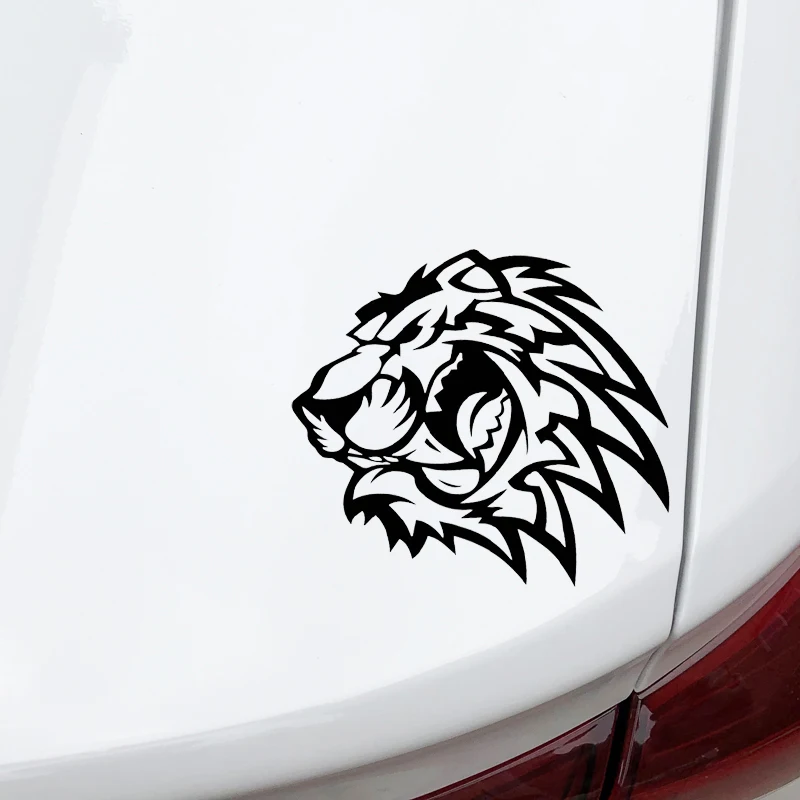 YJZT 15.6CM*13.5CM A Roaring Tiger Cartoon Car Window Decoration Stickers Vinyl Decal Black/Silver C4-1053 | Автомобили и