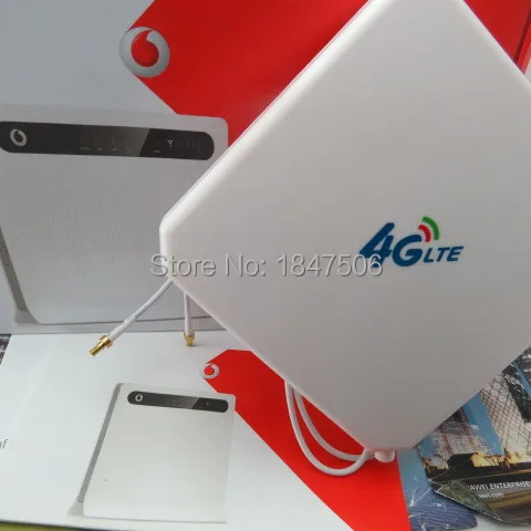 Разблокирована Vodafone B3000 4 аппарат не привязан к оператору сотовой связи модем LTE FDD 800/900/1800/2100/2600 Беспроводной WI-FI маршрутизатор VOIP RJ11 RJ45 Порты+ 4G антенна 2x SMA