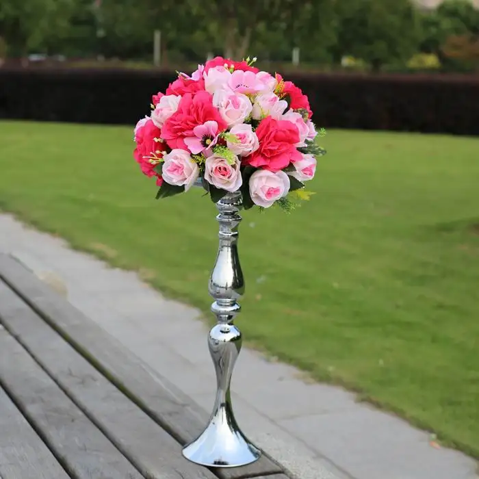 

SPR New!! wedding route guide road lead flower with shelf cherry flower table centerpiece flower balls decoratios Free shipping