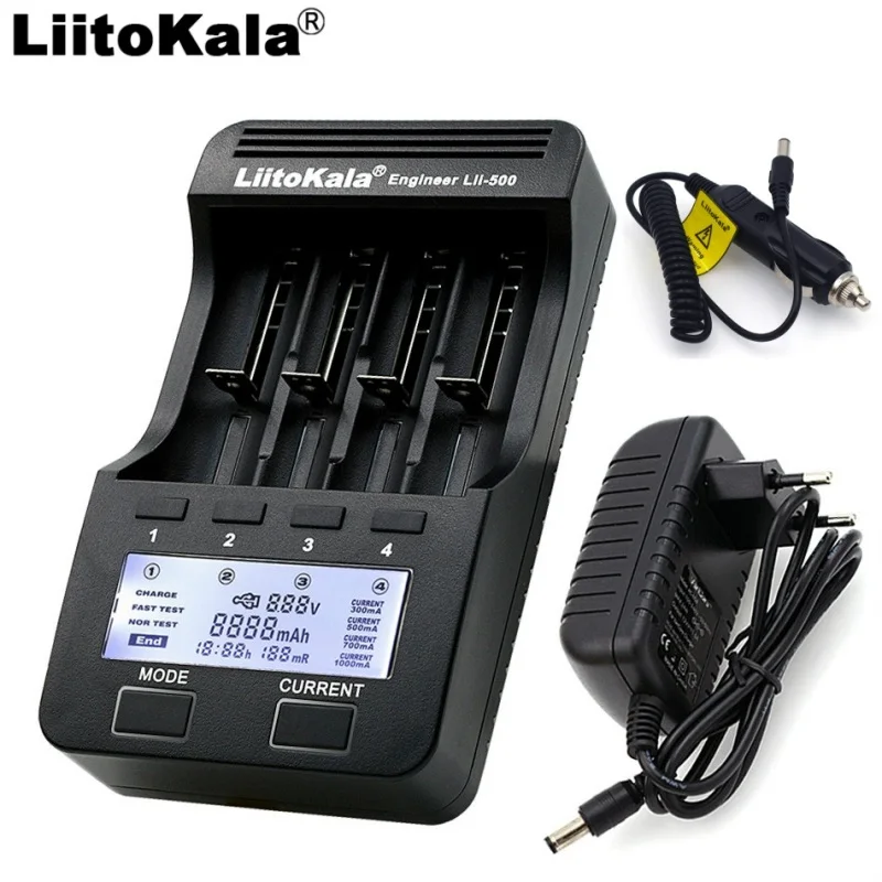 Liitokala lii500 ЖК дисплей ladegerät мех 3 7 В 18650 26650 18500 18640 16340 zylindrischen литий batterien 1 2 AA AAA NiMH