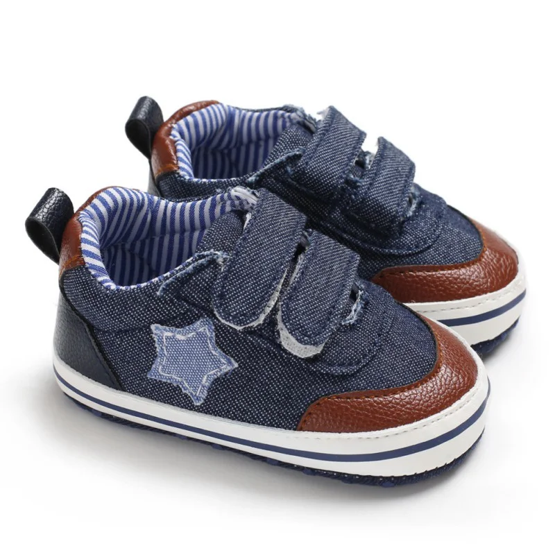 

0-18 Months Baby Boy Shoes First Walkers Spring Infant Cotton Crib Toddler Shoes Autumn Baby Boy Soft Sole Shoes