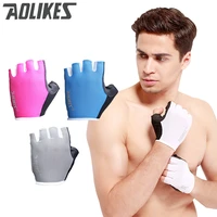 aolikes pair anti skid breathable gym gloves body building training sport dumbbell fitness exercise weight lifting gloves