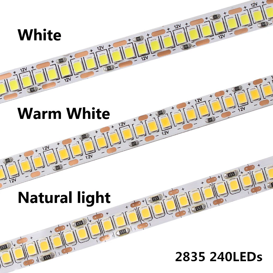 СВЕТОДИОДНАЯ лента SMD 2835 водонепроницаемая лампа-полоска для Гибкая ленточная 12