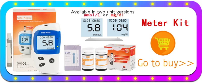 Sinocare безопасный Accu2 50/100/200 шт тест-полоски для определения уровня глюкозы в крови для контроля уровня сахара в крови с 50/100/200 штуками лансетов, игл прибор для измерения уровня сахара в крови, обнаружение глюкозы
