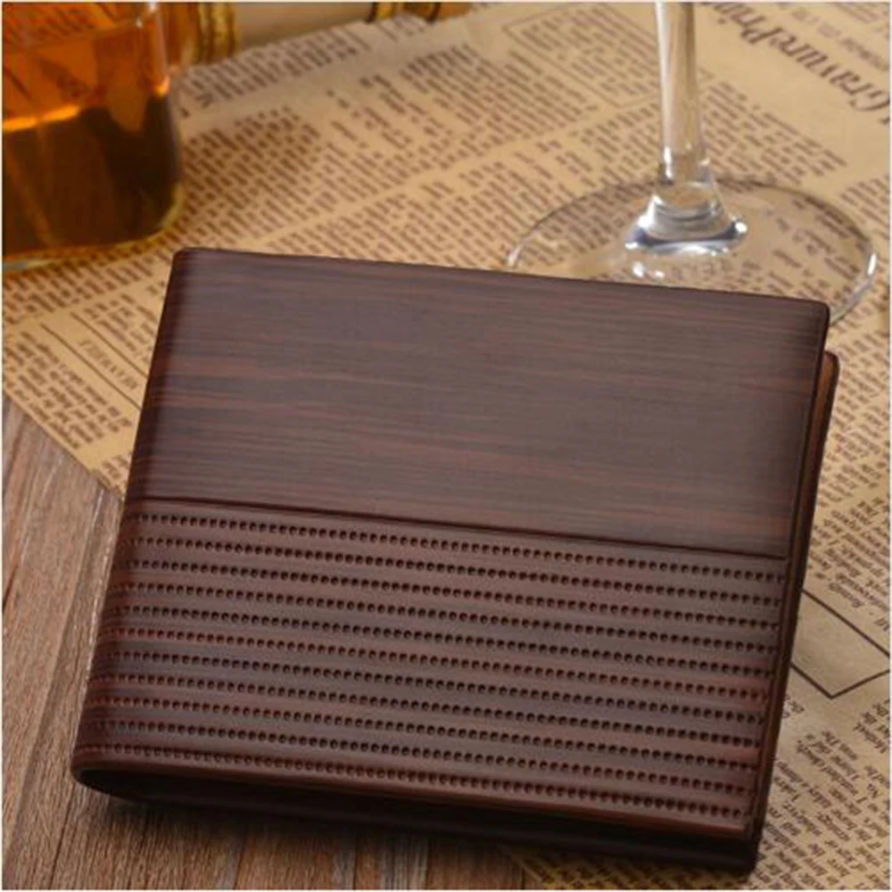 Мужской кошелек дизайнерский Известный люксовый бренд короткие кожаные