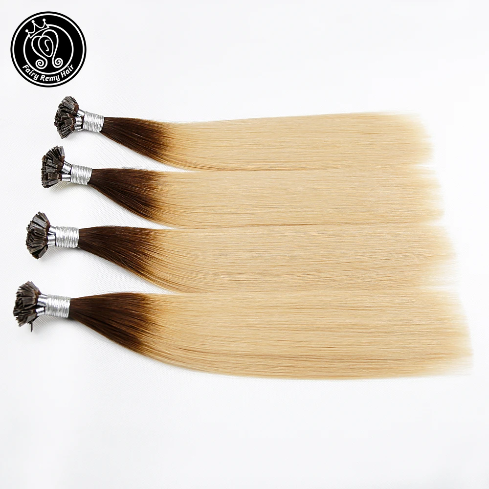 Фея Волосы Remy 0 8 г/локон настоящие человеческие накладные волосы двойное