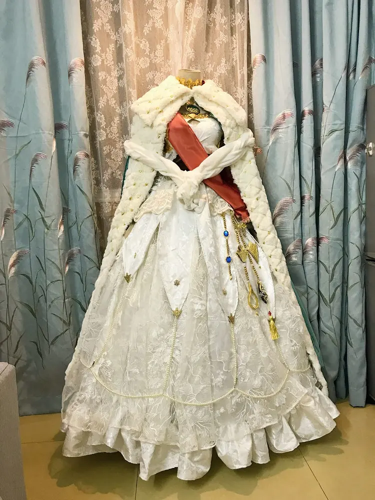 [По индивидуальному заказу] аниме Fate/Grand Order Anastasia Великолепная Лолита наряд косплей костюм+ головной убор для женщин Хэллоуин Новинка - Цвет: Anastasia