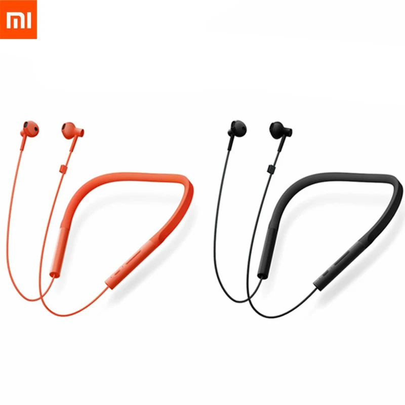 Оригинальные спортивные Bluetooth наушники Xiaomi Necklace беспроводные вкладыши с