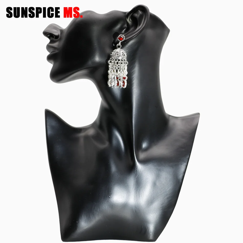 Женские винтажные серьги SUNSPICE богемные этнические свадебные с длинными