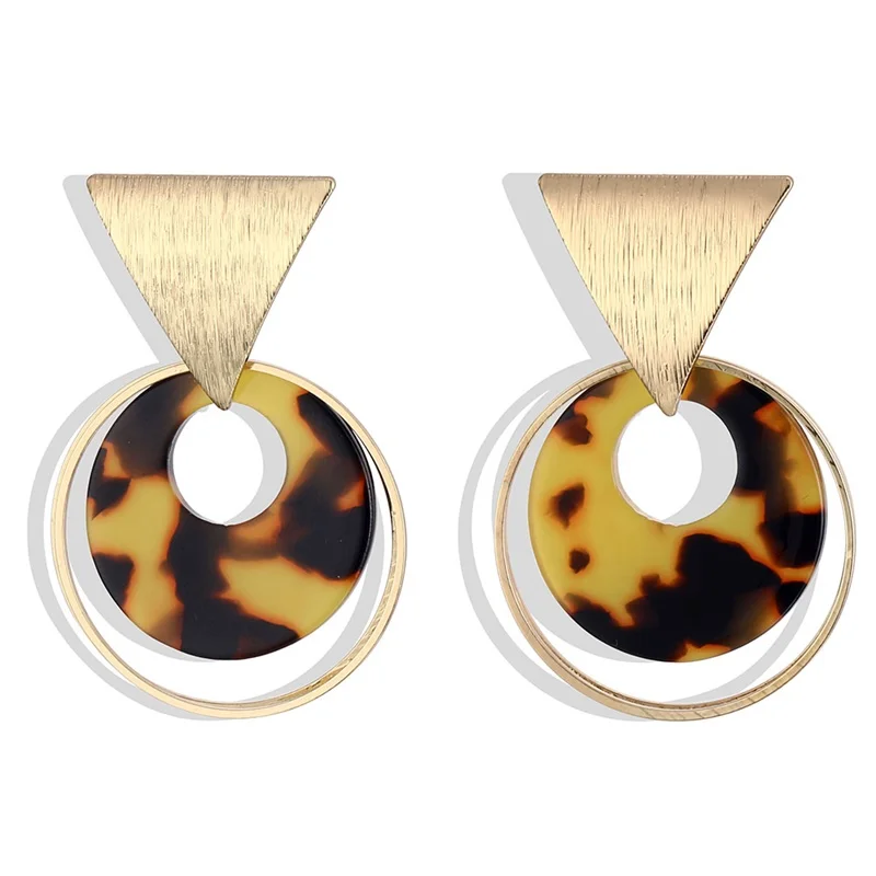 FNIO Gold Korean Fashion Heart Drop Earrings For Women 2019 NEW Trendy Handmade Geometric Round Sequin Dangle Earring Jewelry | Украшения и