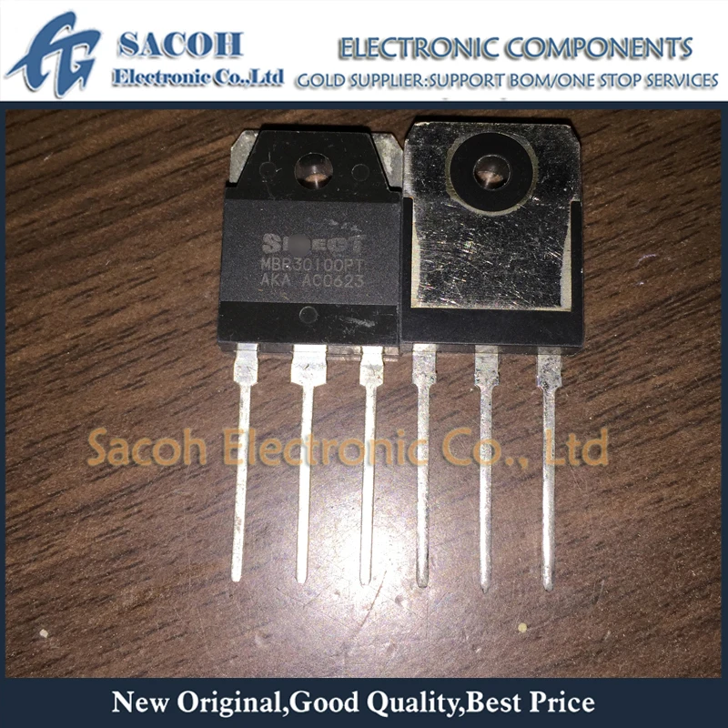 Free Shipping 10Pcs MBR30100PT or MBR30100WT V30100P TO-247/TO-3P 30A 100V Schottky Barrier Diode | Электроника