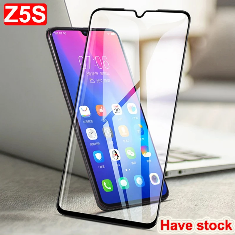 Закаленное стекло для Lenovo Z5s с полным покрытием ультратонкая Противоударная