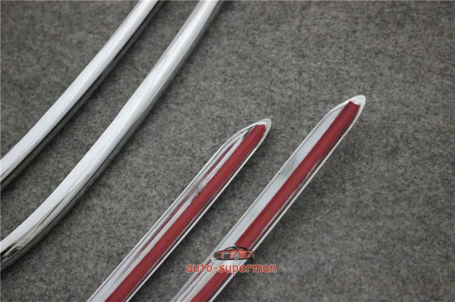 

Chrome Front Side Grille Cover Trim molding For Porsche Macan 2014 2015 2016