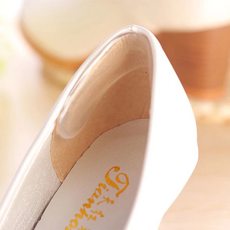 1 пара Женская наклейка для обуви прозрачные силиконовые сандалии на высоком