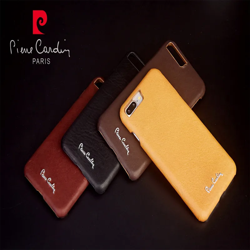 Pierre Cardin роскошный высококачественный чехол из натуральной кожи для Apple iPhone 8/8 Plus с