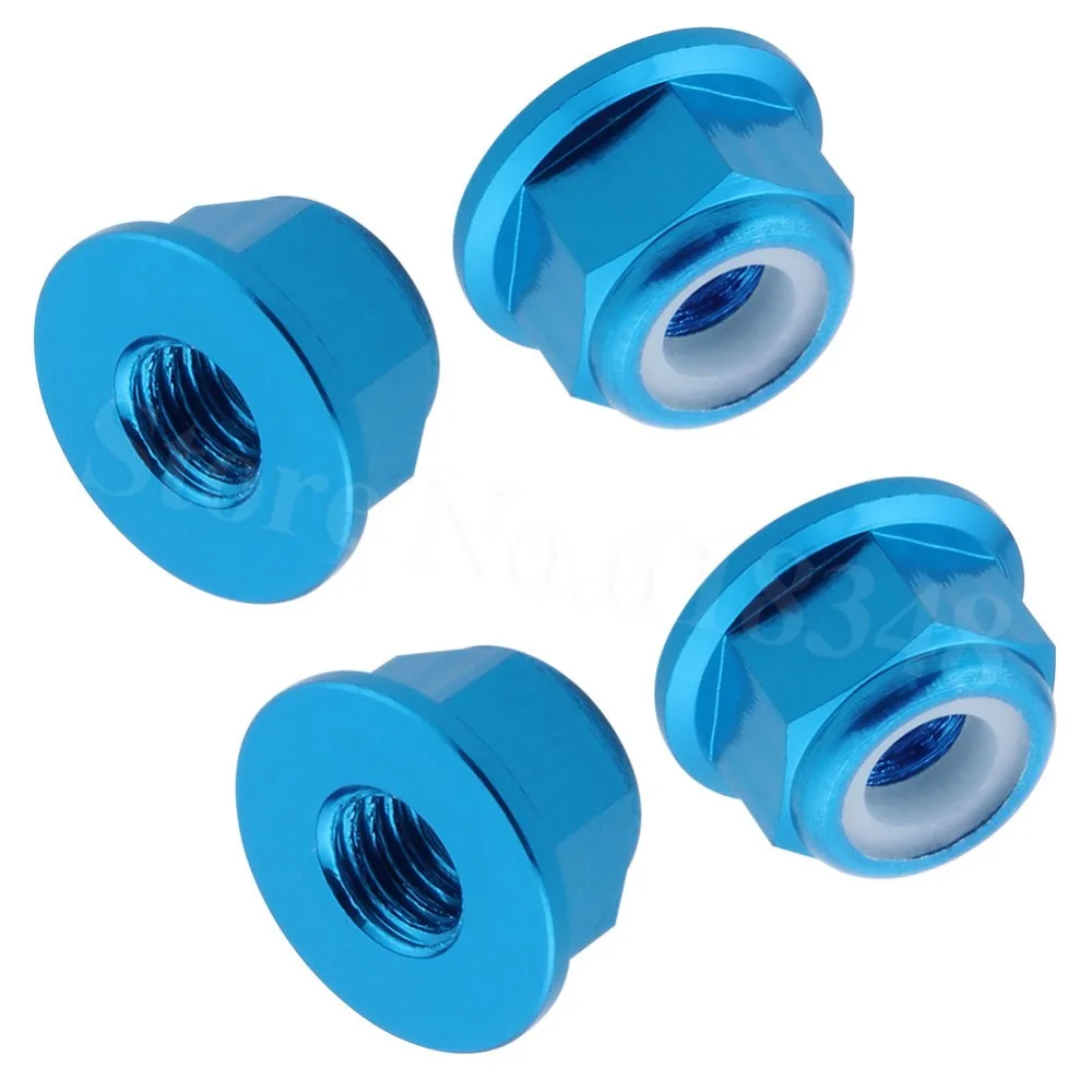 

4pcs/set 4mm Aluminum Nylon Locking Nuts M4 02055 1:10th Upgrade Parts for Traxxas Himoto Redcat Baja HSP 102049