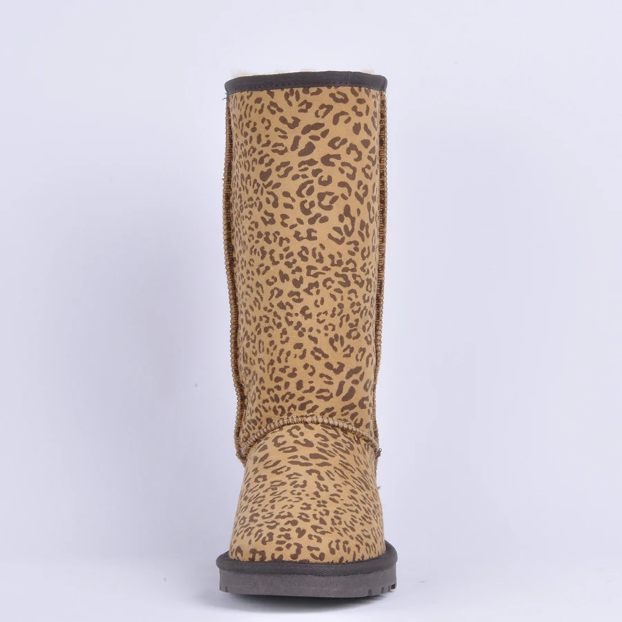 Одежда высшего качества Модные женские зимние ботинки из натуральной овечьей