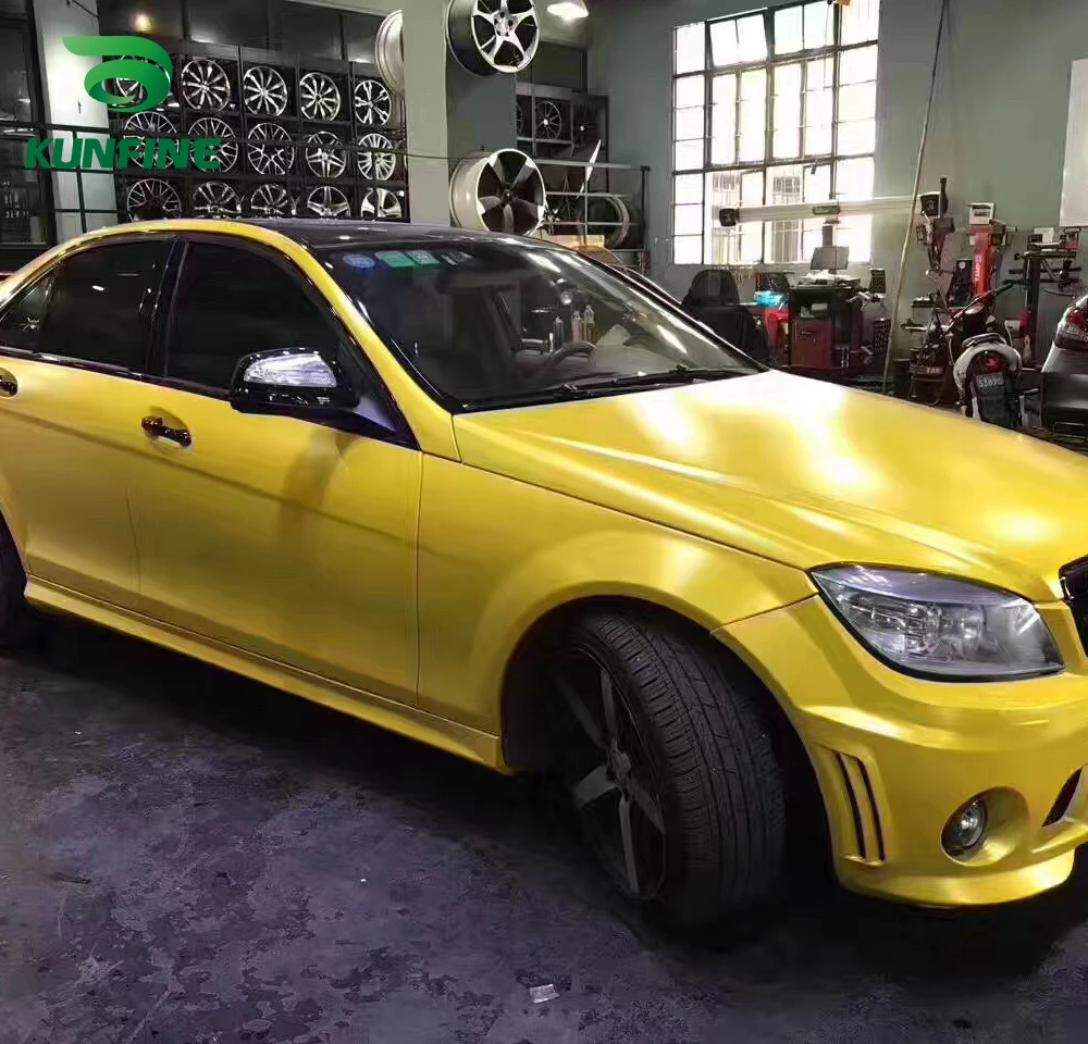 Car Styling Wrap Electro-optic yellow Vinyl film Body Sticker sticker With Air Free Bubble For Motorcycle Part | Автомобили и