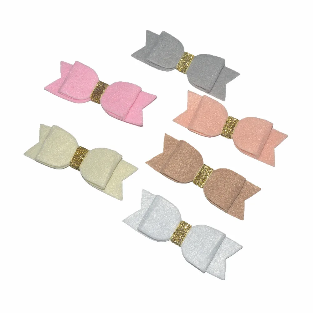 

15 pcs/lot , 9cm non-woven fabrics bowknot , hair bows with hair clip headband , headband hair accessories