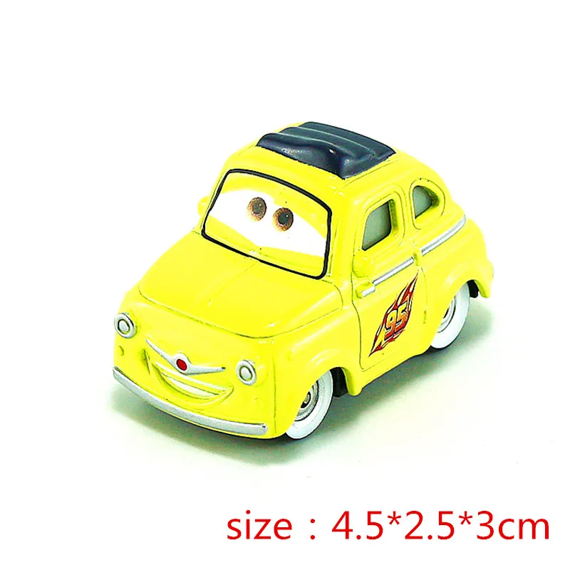 Disney тачки из сплава, модель автомобиля, игрушечный автомобиль 1:55, фиолетовый holly Luigi Lightning McQueen Чико Хикс doc Hudson его друзья - Цвет: Photo Color