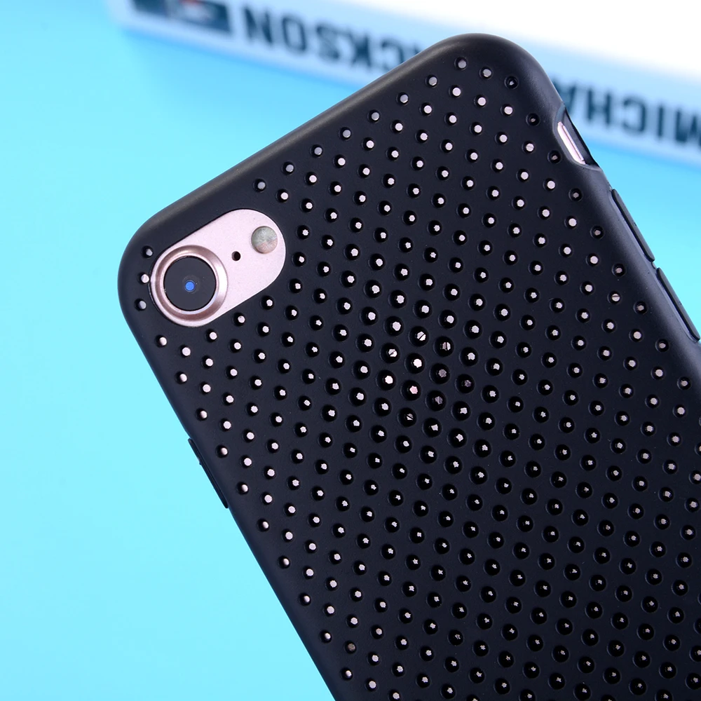 Дергаться Hollow чехол для iPhone 7 Plus телефон Coque Карамельный цвет TPU iphone случаях