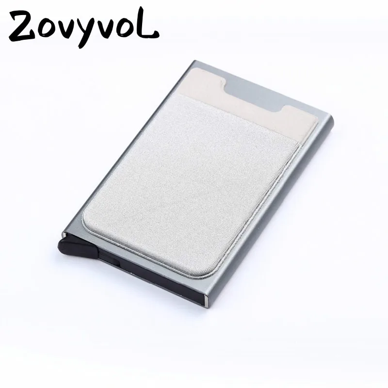 Мужской и Женский Карманный чехол ZOVYVOL алюминиевый кошелек RFID цветной держатель