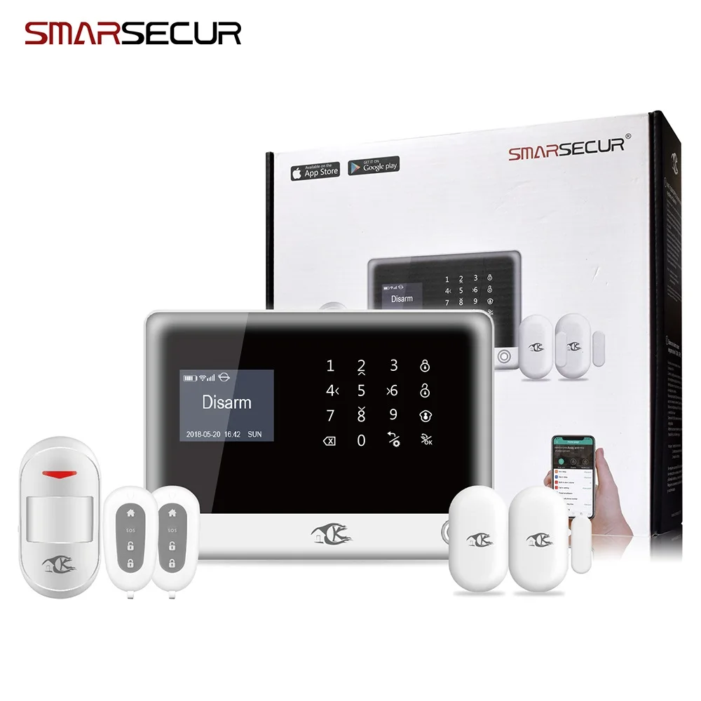 Smarsecur Беспроводная сигнализация приложение безопасность пульта дистанционного управления системы охранной сигнализации