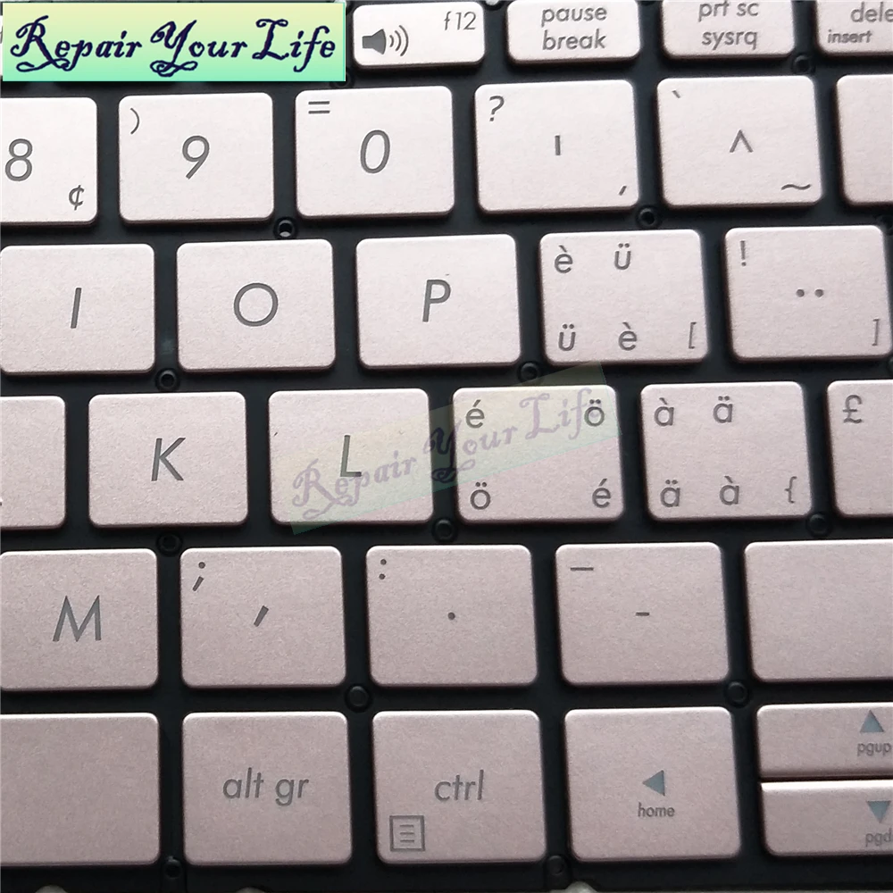 Ремонт You Life Клавиатура для ноутбука Asus ZenBook 3 UX390UA UX390 Швейцарский Стандарт SW с