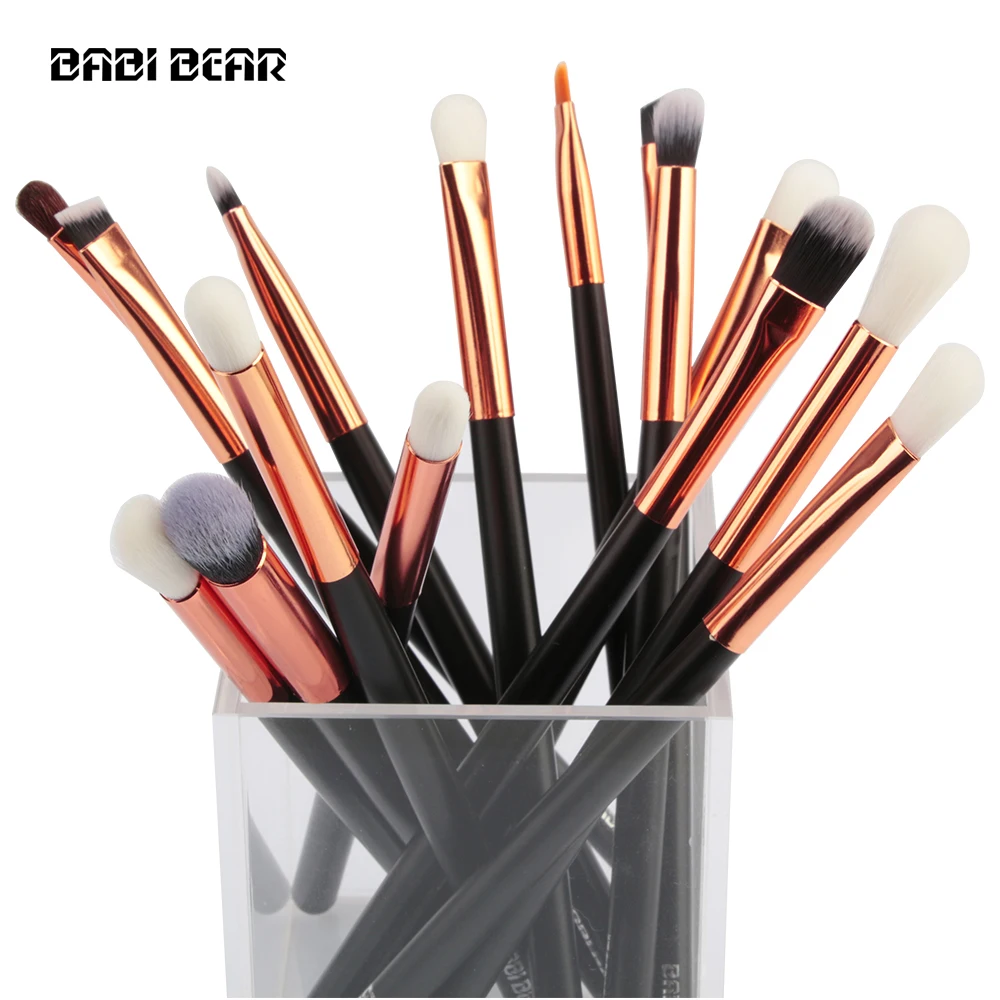 BABI BEAR 15 шт./компл. Профессиональные кисти для макияжа Набор с деревянными ручками