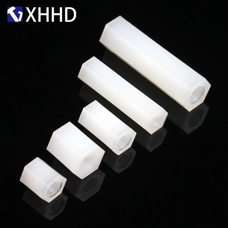 Белая шестигранная женская стойка M2 M2.5 M3 M4 нейлоновая двухсторонняя пластиковая