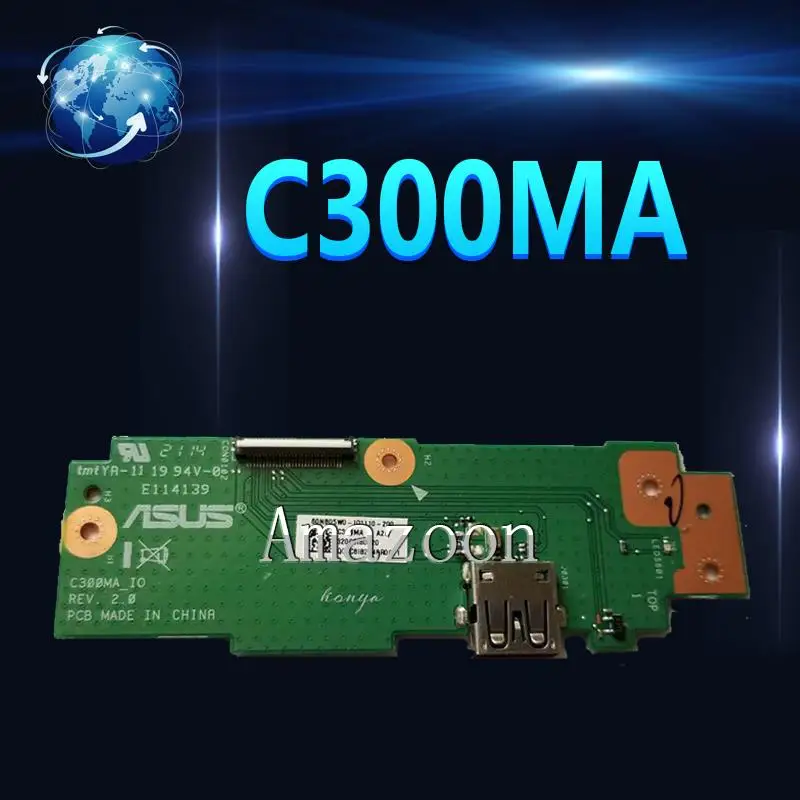 Amazoon C300MA IO Плата REV 2 0 для For Asus C300M USB плата Материнская ноутбука 60 NB05W0 IO1110 200