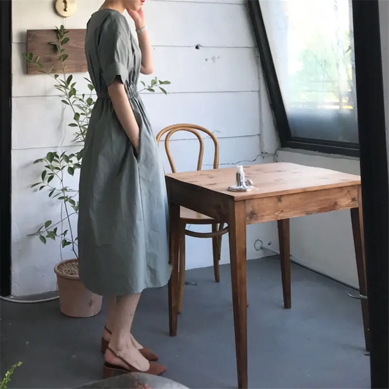 Женское свободное платье HziriP повседневное облегающее в Корейском стиле с