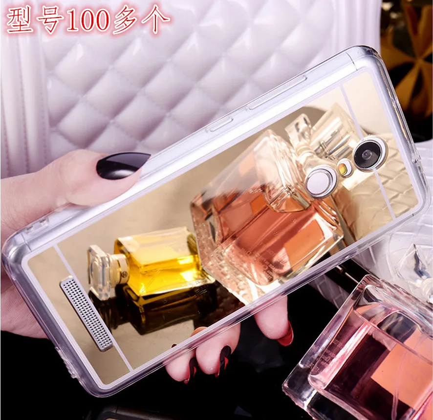 Противоударный зеркальный мягкий чехол из ТПУ для Xiaomi Mi 8 SE 5 5s 6 Plus Note 3 Redmi 3s 4s 4x 5a 4A 4