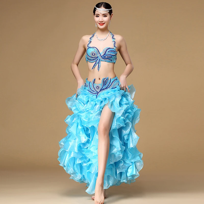 Women Belly Dancing Clothing Maxi Skirts Professional 5 Colors Oriental Dance Long Skirt | Тематическая одежда и униформа