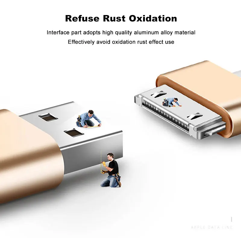 SUPTEC 2 м 3 м USB кабель для iPhone 4S 4 S 3GS iPad 1 2 3 iPod Nano itouch Быстрая Зарядка Синхронизация данных 30 Pin USB зарядное устройство Шнур адаптер